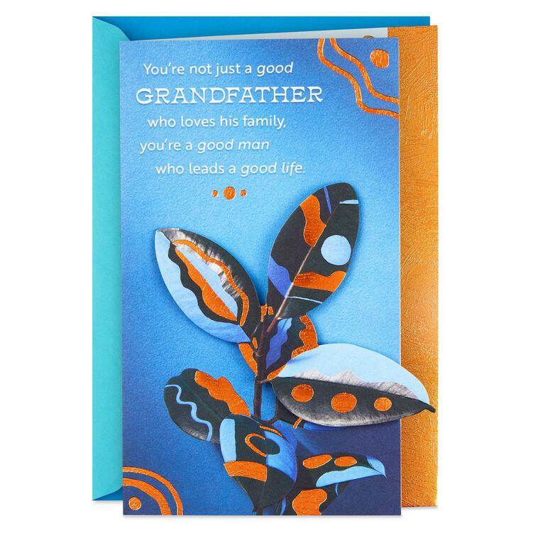 hallmark A Good Man Who Leads a Good Life Birthday Card for Grandfather