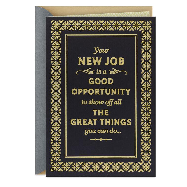 hallmark A Good Opportunity for You New Job Congratulations Card