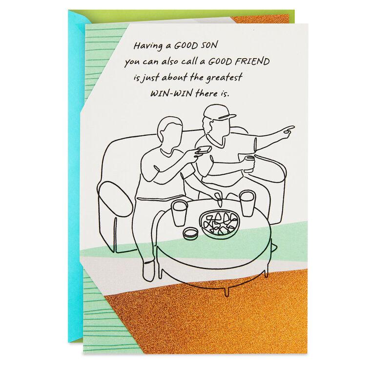 hallmark A Good Son Who's a Good Friend Birthday Card for Son