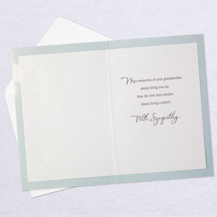 Hallmark A Grandmother's Love Never Leaves Sympathy Card