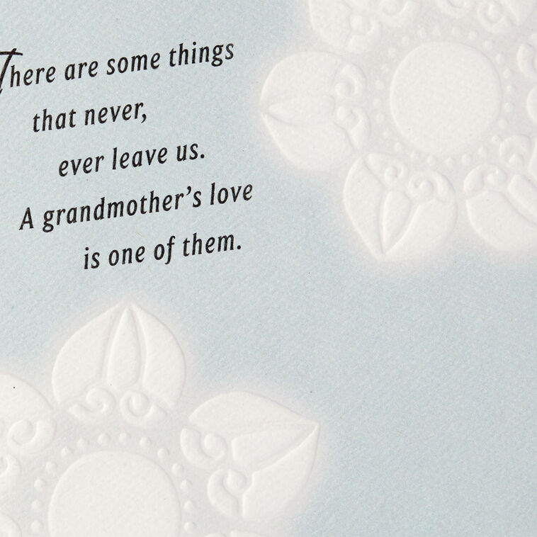 Hallmark A Grandmother's Love Never Leaves Sympathy Card