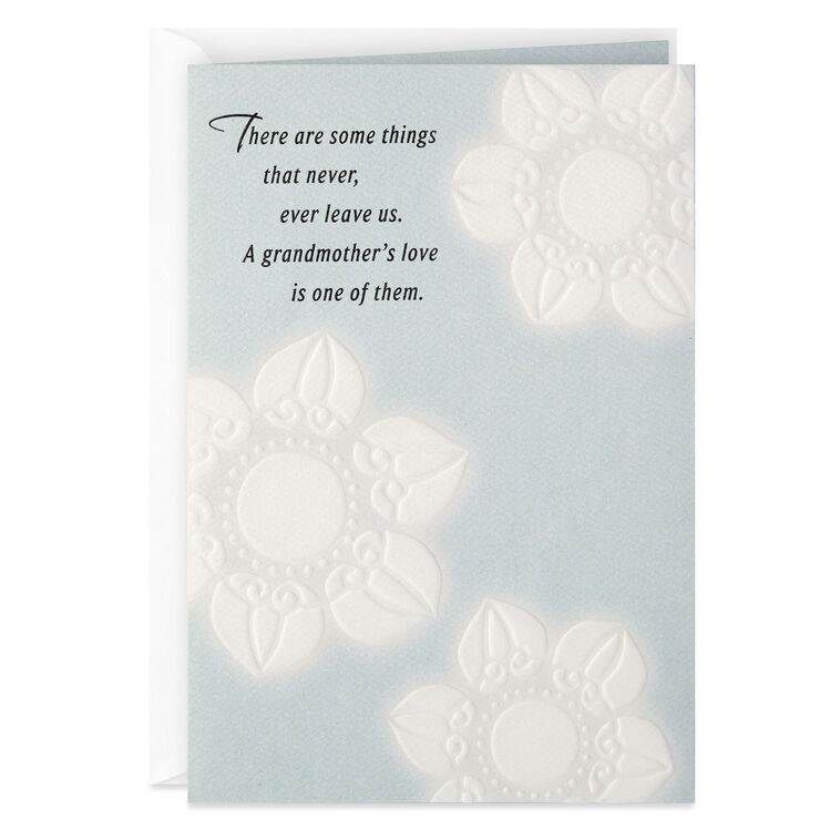 hallmark A Grandmother's Love Never Leaves Sympathy Card