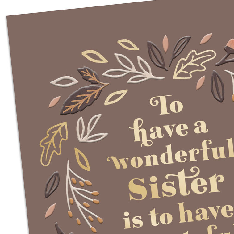 Hallmark A Grateful Heart Thanksgiving Card For Sister