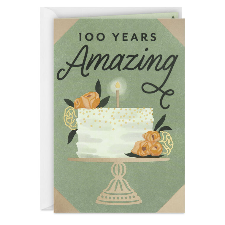 hallmark A Great Example of 100 Years Young 100th Birthday Card