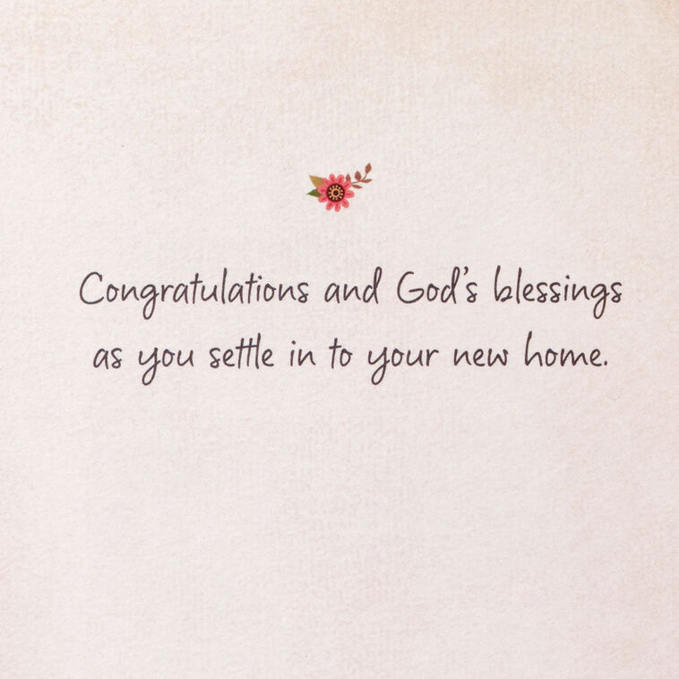 Hallmark A House Filled With Love Religious New Home Congratulations Card