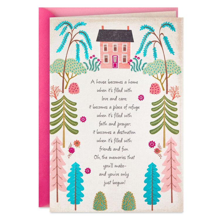 hallmark A House Filled With Love Religious New Home Congratulations Card