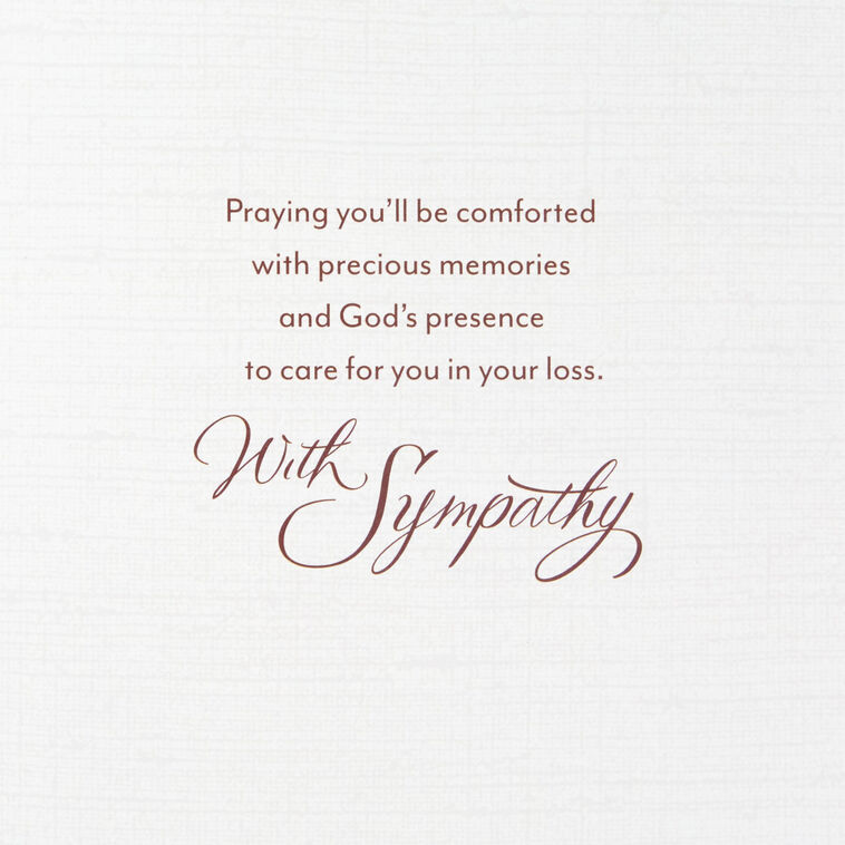 Hallmark A Journey Remembered Religious Sympathy Card