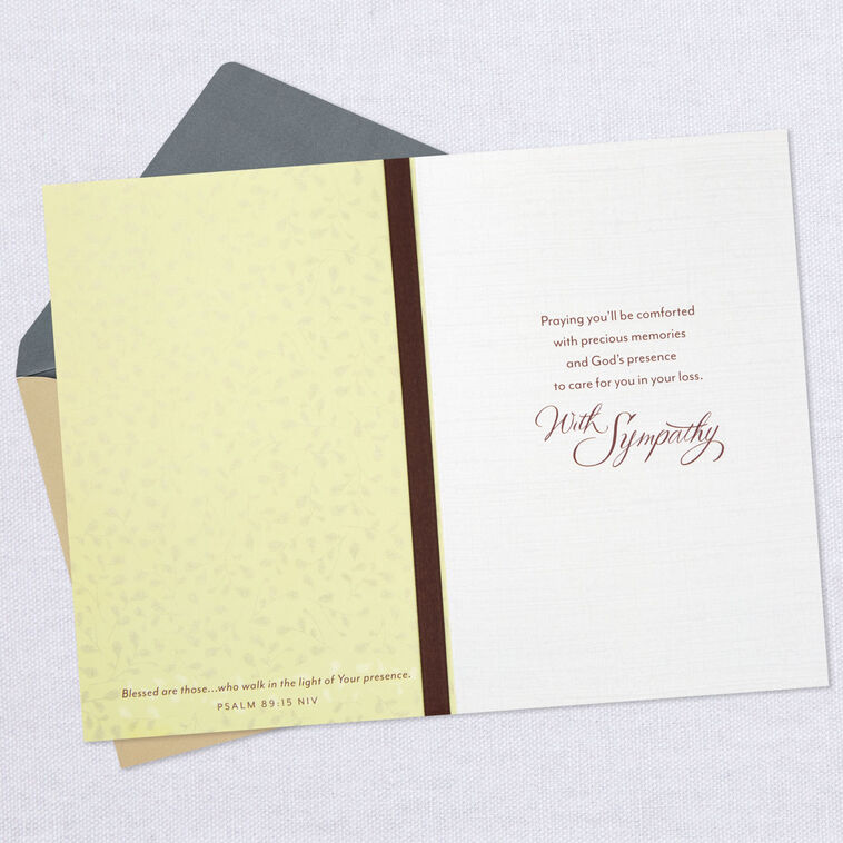 Hallmark A Journey Remembered Religious Sympathy Card