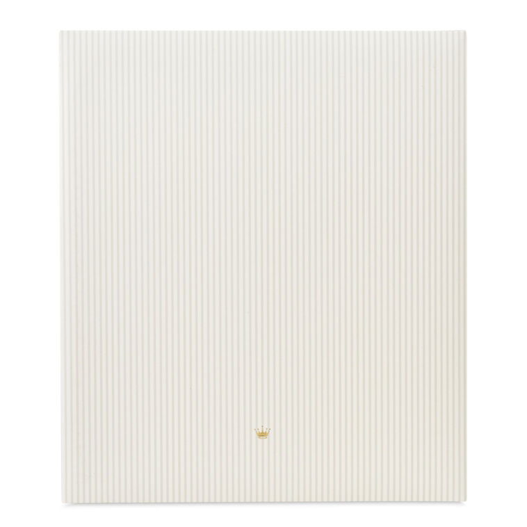 Hallmark A Life Remembered Taupe Striped Refillable Photo Album