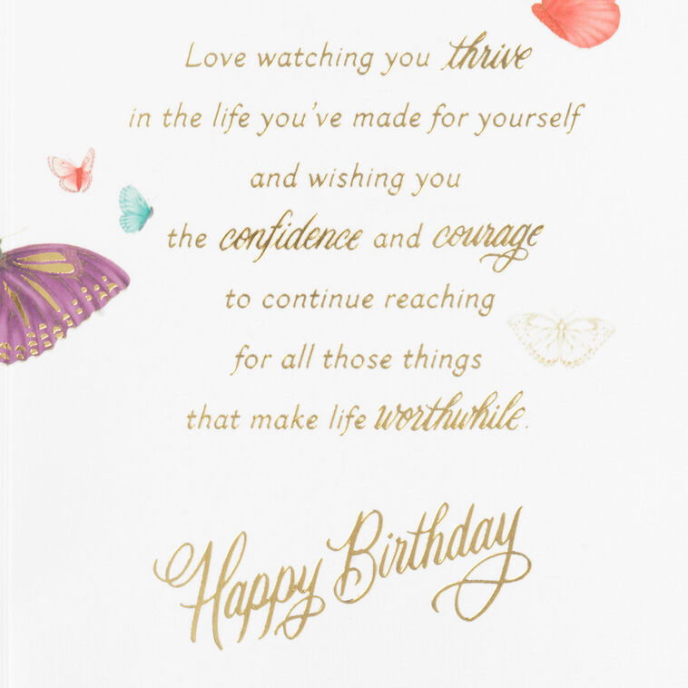 Hallmark A Life That Makes You Truly Happy Birthday Card For Daughter