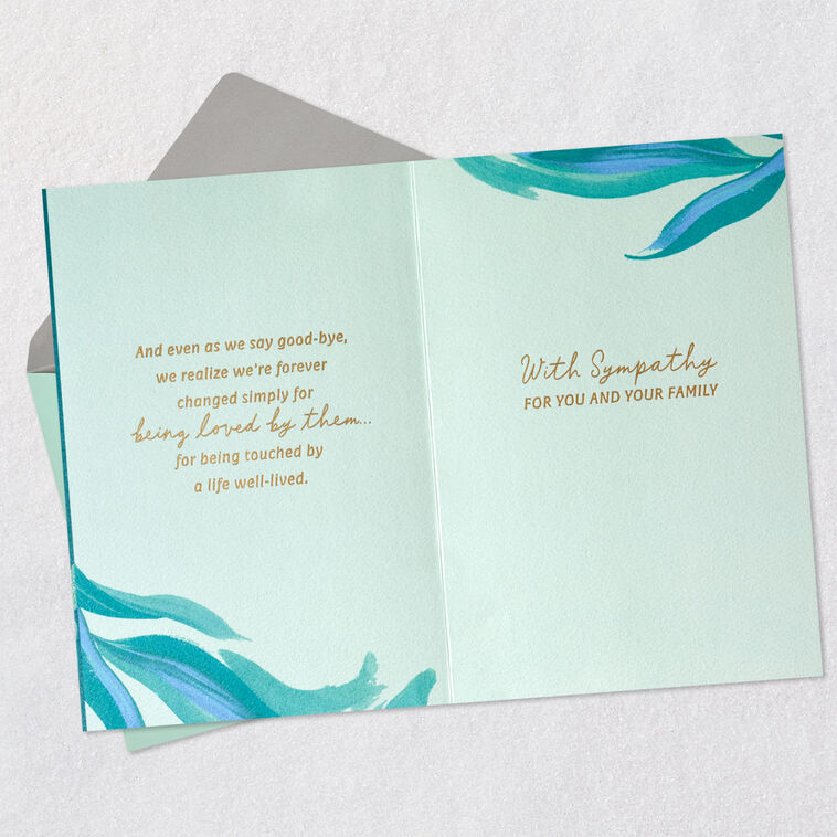 Hallmark A Life Well-Lived Sympathy Card For Loss Of Relative