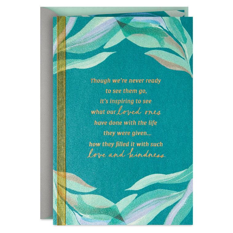 hallmark A Life Well-Lived Sympathy Card for Loss of Relative