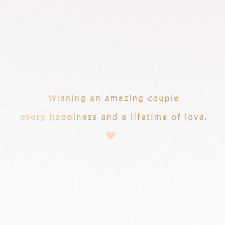 Hallmark A Lifetime Of Love Wedding Card For Couple