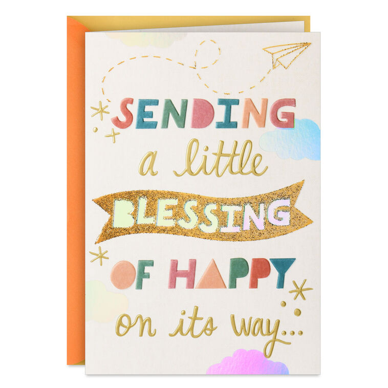 hallmark A Little Blessing of Happy Religious Thinking of You Card