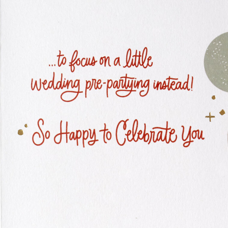 Hallmark A Little Break To Celebrate Bridal Shower Card