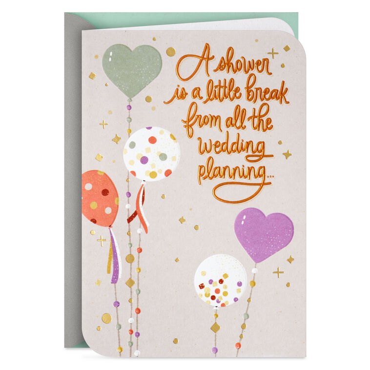 hallmark A Little Break to Celebrate Bridal Shower Card