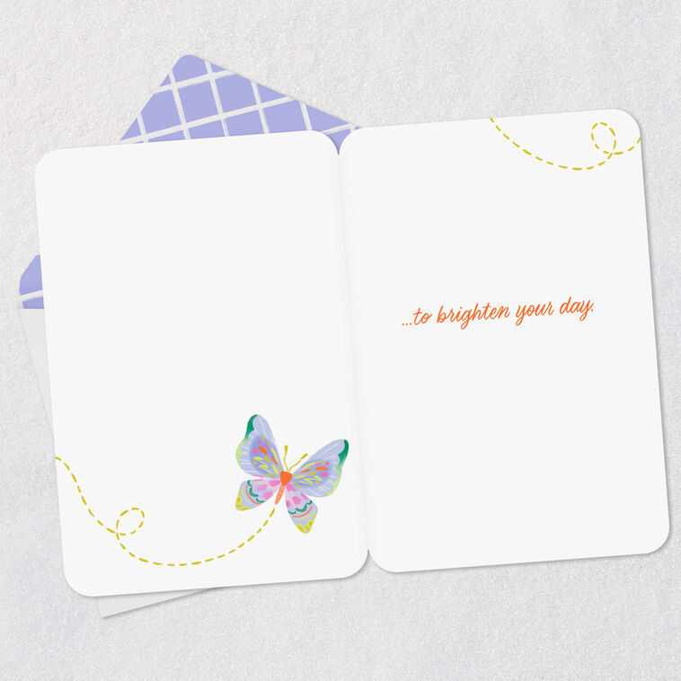 Hallmark A Little Note To Brighten Your Day Thinking Of You Card