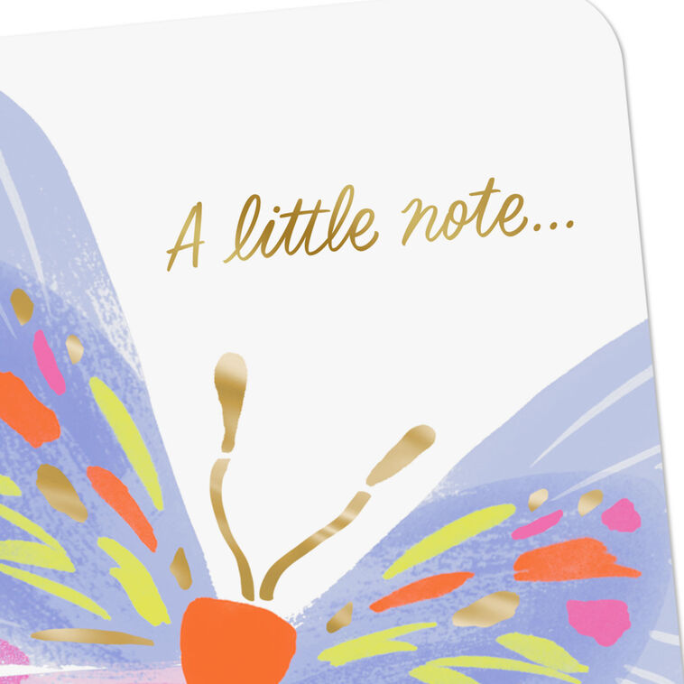Hallmark A Little Note To Brighten Your Day Thinking Of You Card
