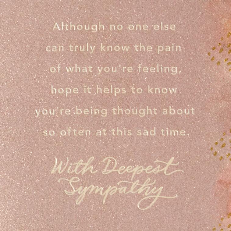 Hallmark A Loss Beyond Words Sympathy Card For Loss Of Daughter