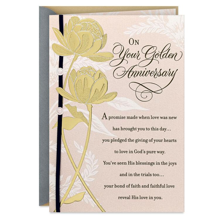 hallmark A Love Beyond Compare Religious 50th Anniversary Card