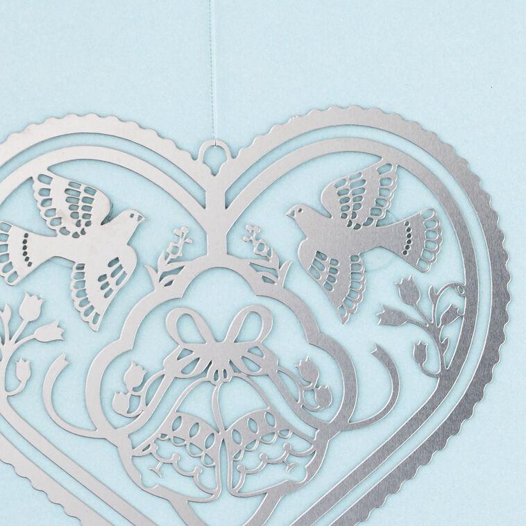 Hallmark A Love That Only Gets Stronger With Time Wedding Card With Metal Ornament