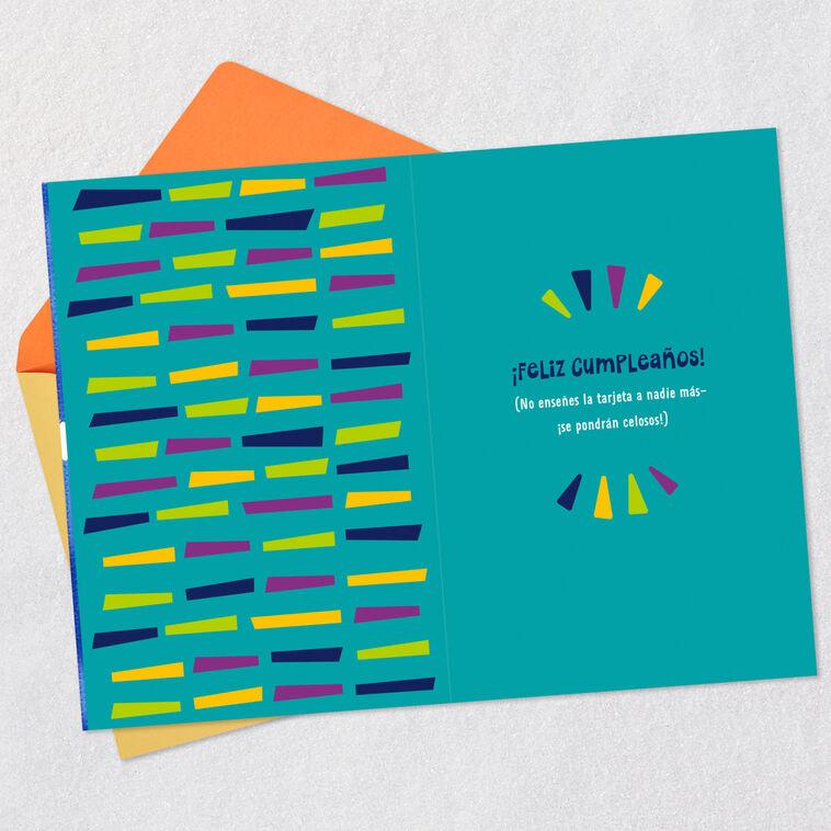Hallmark A Message Only For You Spanish-Language Funny Birthday Card