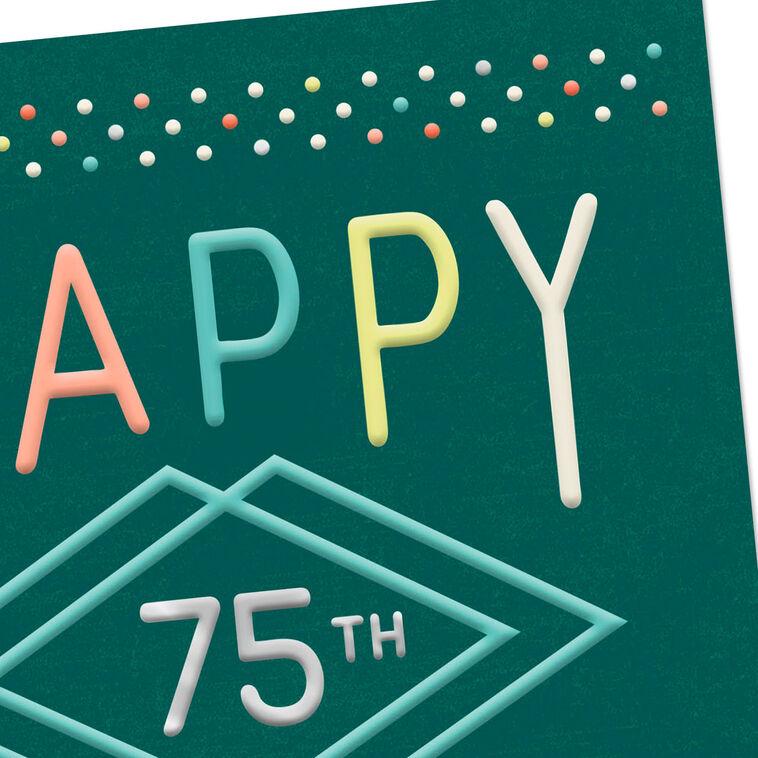 Hallmark A Million Kinds Of Wonderful 75th Birthday Card