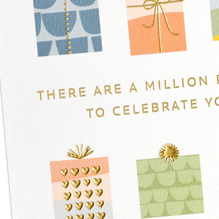 Hallmark A Million Reasons To Celebrate You Birthday Card