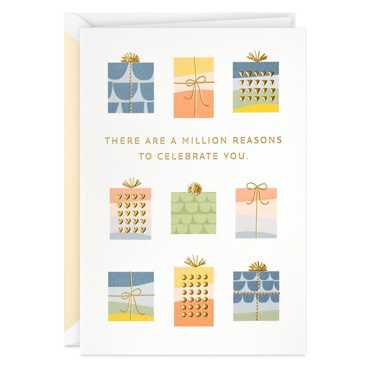 hallmark A Million Reasons to Celebrate You Birthday Card