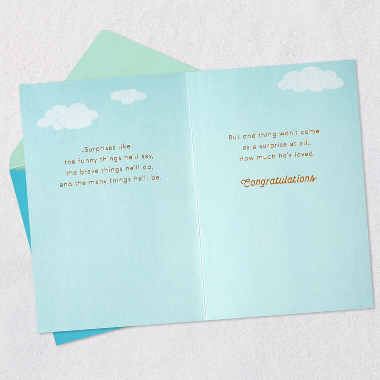 Hallmark A Million Sweet Surprises New Baby Boy Card