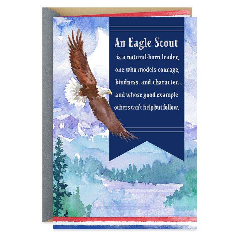 hallmark A Model of Character Eagle Scout Congratulations Card