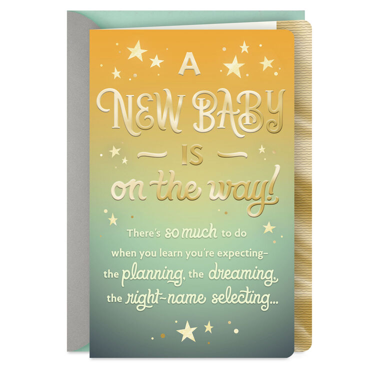 hallmark A New Baby Is on the Way Pregnancy Congratulations Card