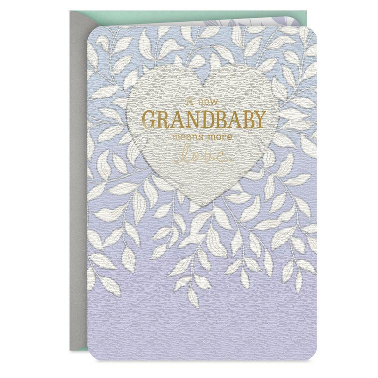 hallmark A New Grandbaby Means More Love New Baby Card