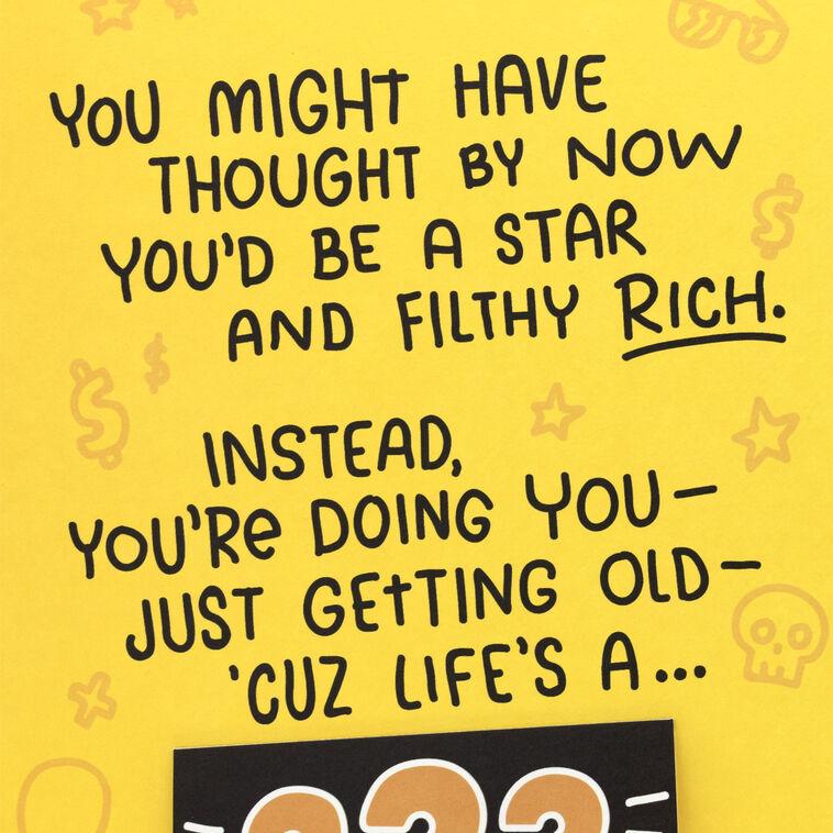 Hallmark A Poem For Your Birthday Funny Lift-the-Flap Birthday Card