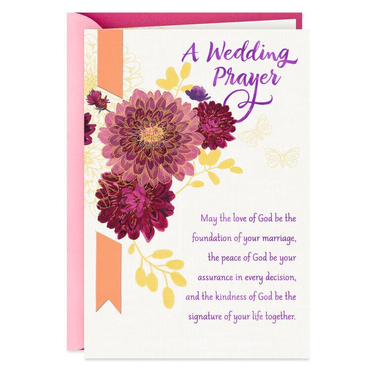 hallmark A Prayer for Love and Happiness Always Religious Wedding Card
