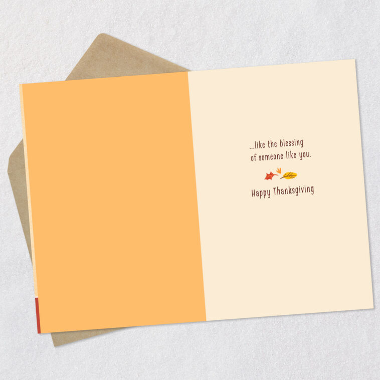 Hallmark A Quiet Grateful Place Of Blessing Thanksgiving Card