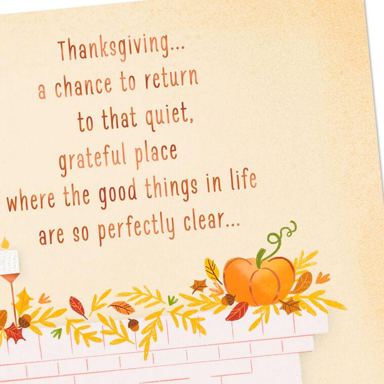 Hallmark A Quiet Grateful Place Of Blessing Thanksgiving Card