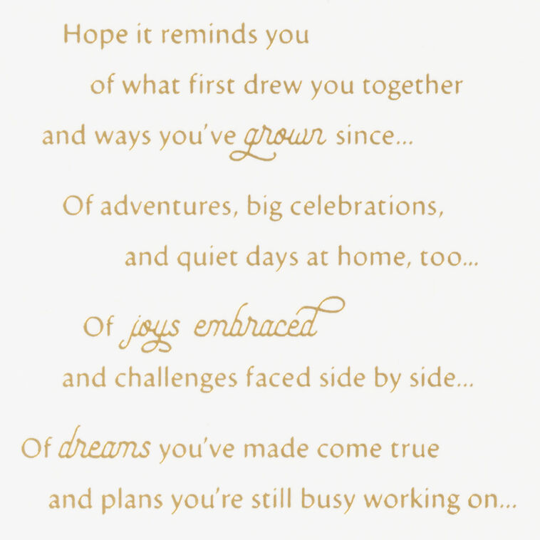 Hallmark A Reminder Of Great Things Anniversary Card For Couple