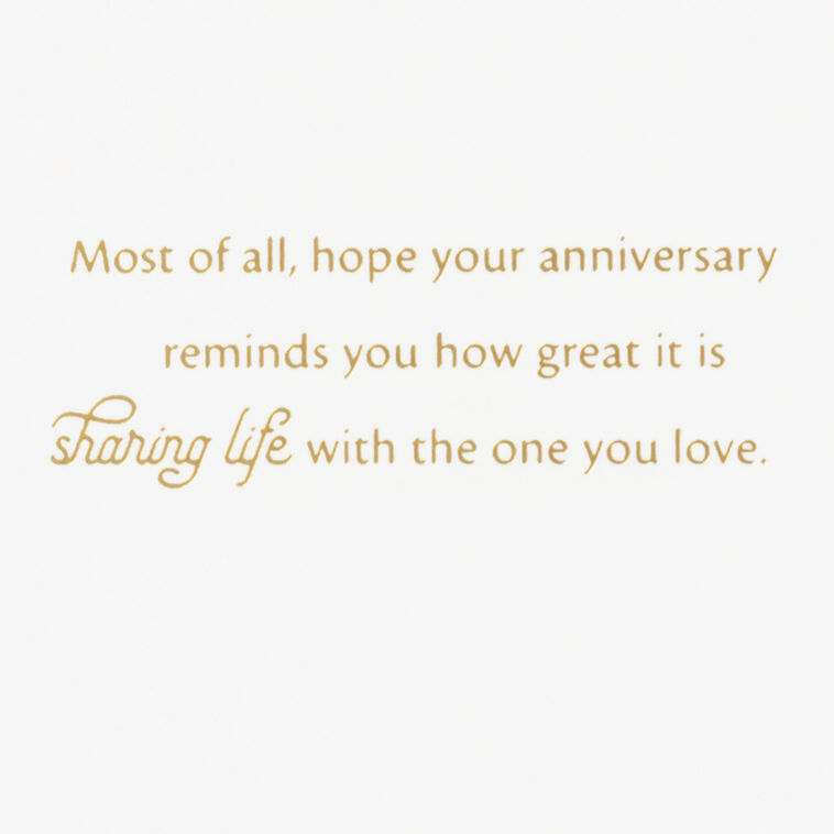 Hallmark A Reminder Of Great Things Anniversary Card For Couple