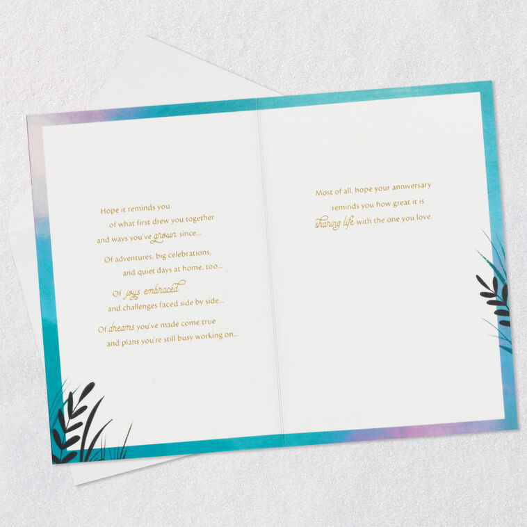Hallmark A Reminder Of Great Things Anniversary Card For Couple