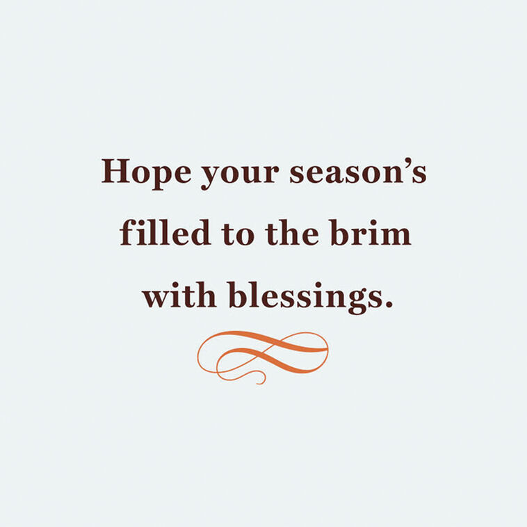 Hallmark A Season Filled With Blessing Thanksgiving Card