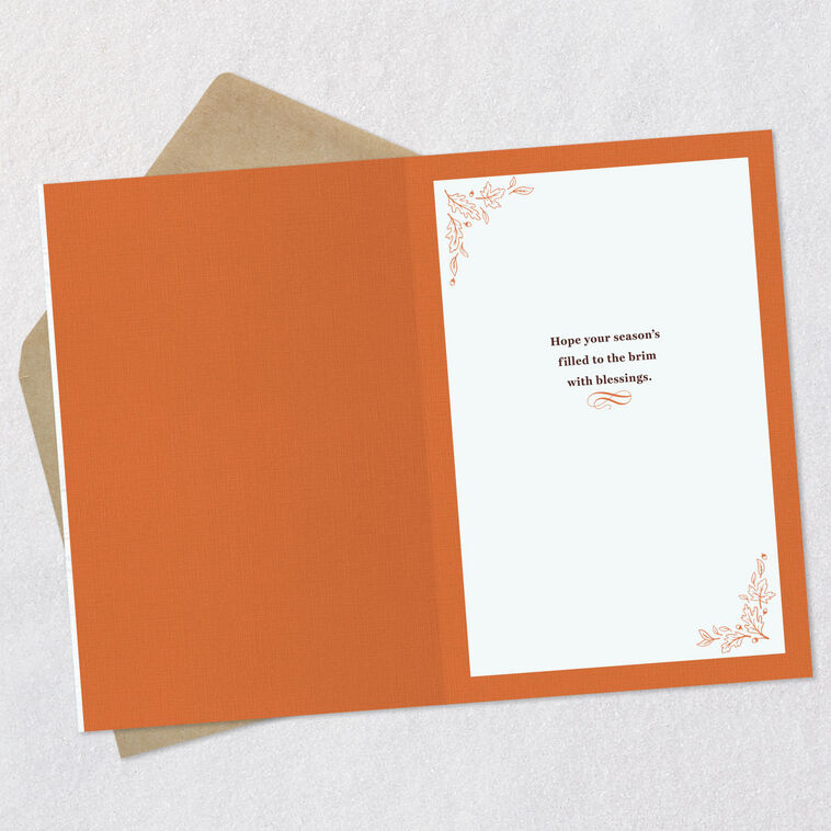 Hallmark A Season Filled With Blessing Thanksgiving Card