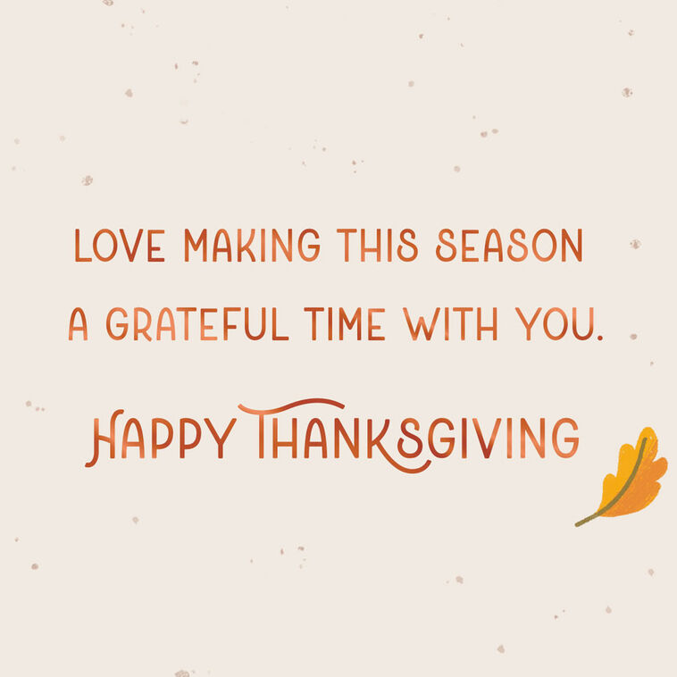 Hallmark A Season Of Love And Gratitude Thanksgiving Card For Brother