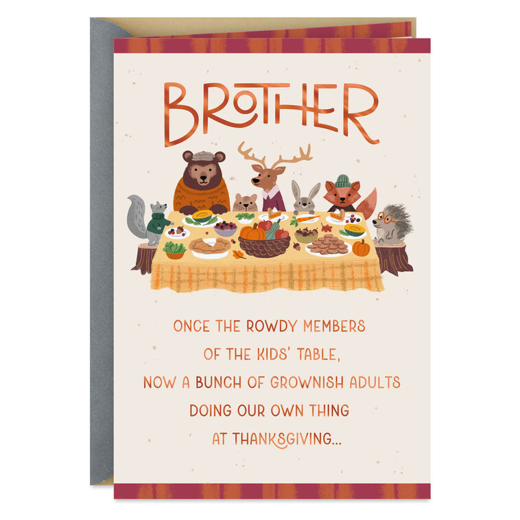 hallmark A Season of Love and Gratitude Thanksgiving Card for Brother