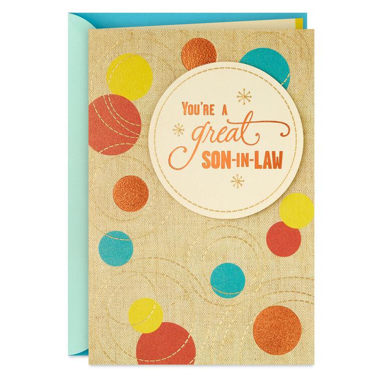 hallmark A Son-in-Law Who Naturally Clicks Birthday Card