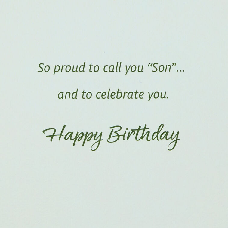Hallmark A Son Teaches You So Much Birthday Card For Son