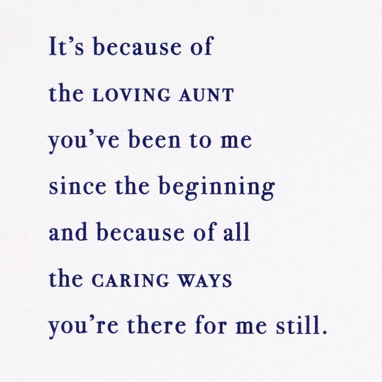 Hallmark A Special Connection Birthday Card For Aunt