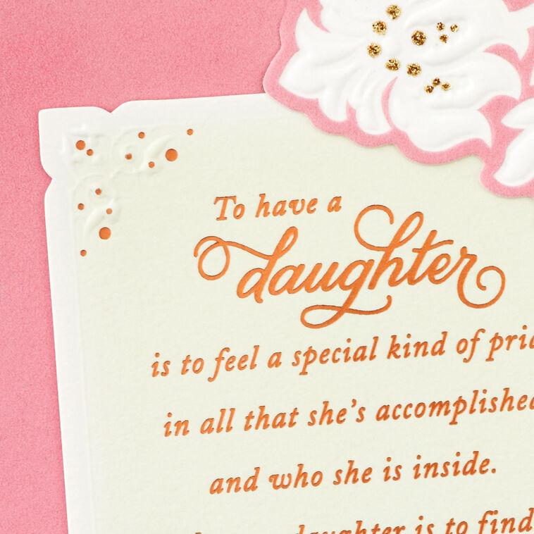 Hallmark A Special Kind Of Pride Birthday Card For Daughter