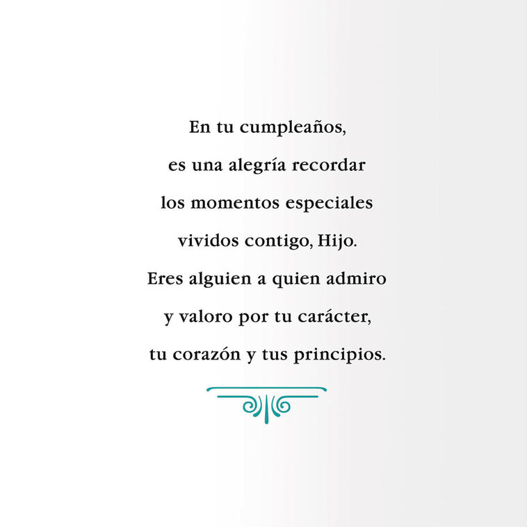 Hallmark A Special Place In My Heart Spanish-Language Birthday Card For Son