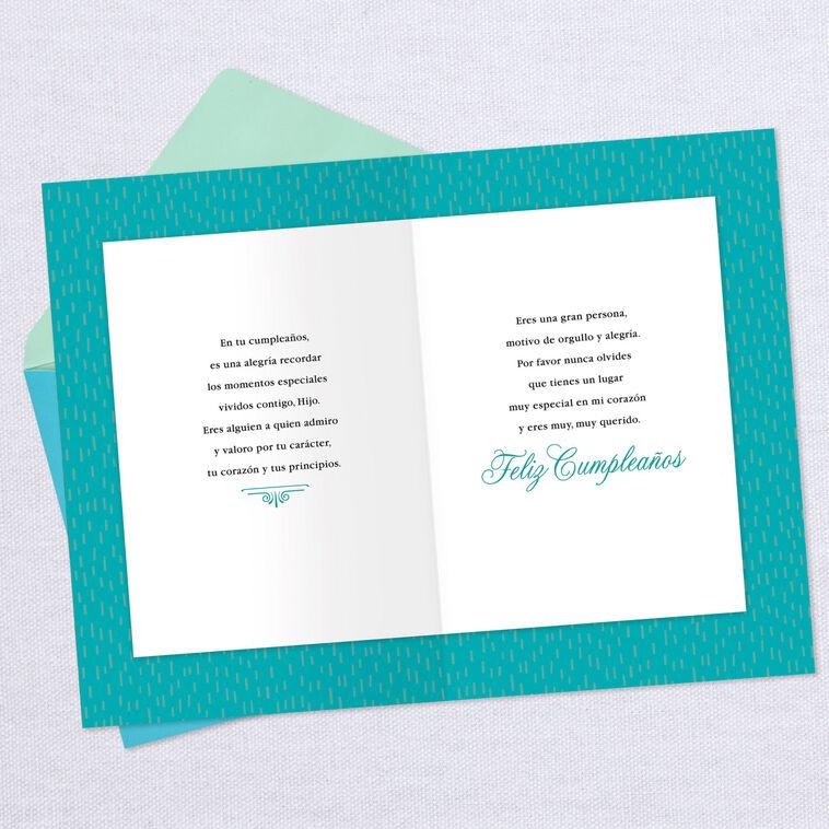 Hallmark A Special Place In My Heart Spanish-Language Birthday Card For Son
